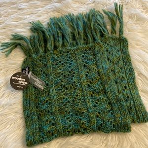 Wooden Ships by Paola Buendia Scarf brand new with tags color green